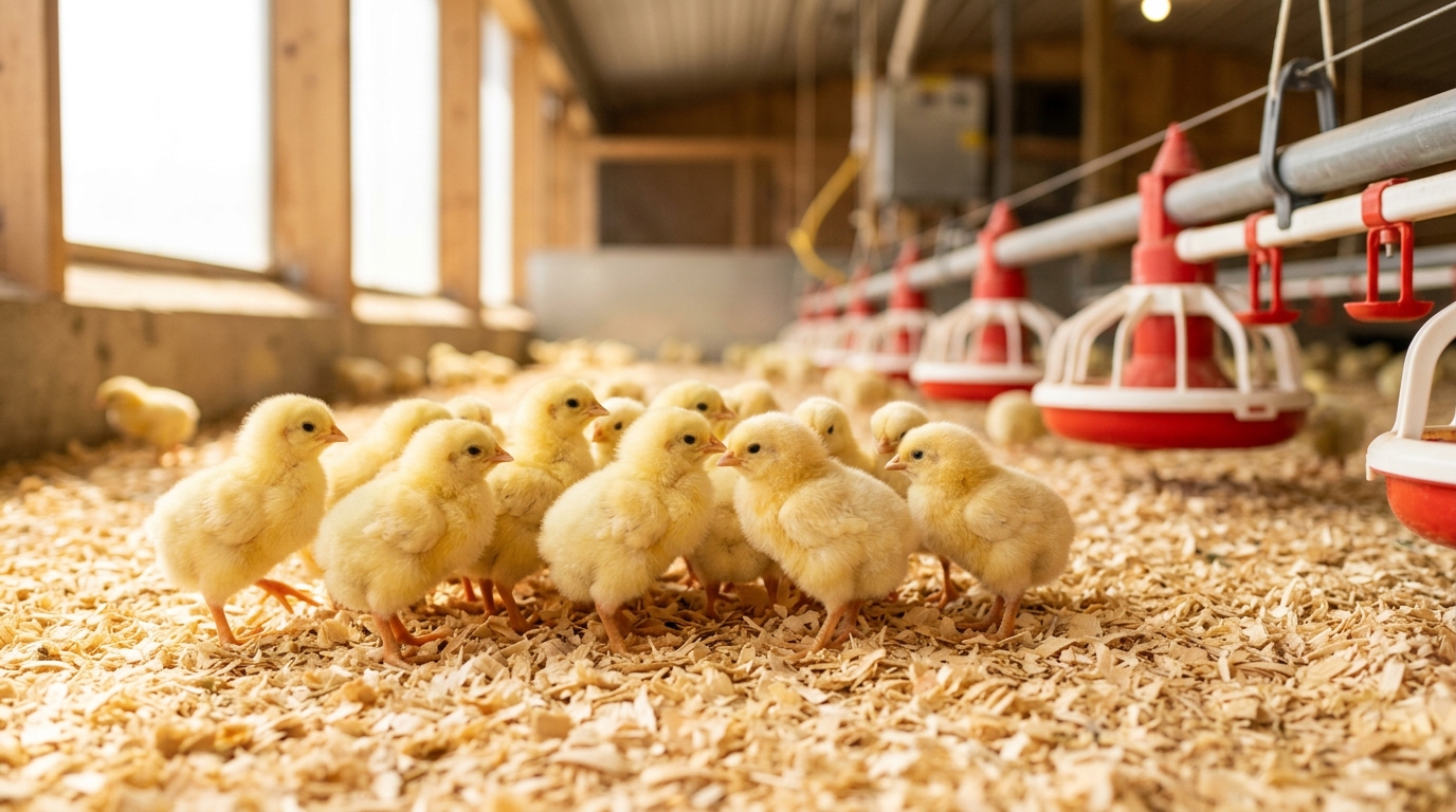 Healthy Farm Chicks